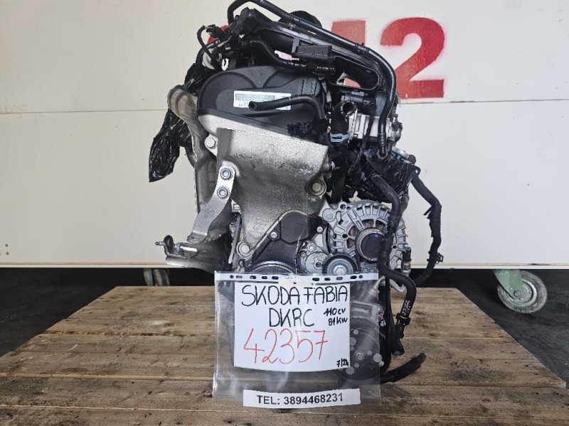 Motore Completo DKRC 110 CV 81 KW 04C100098N Skoda Fabia NJ3 2018