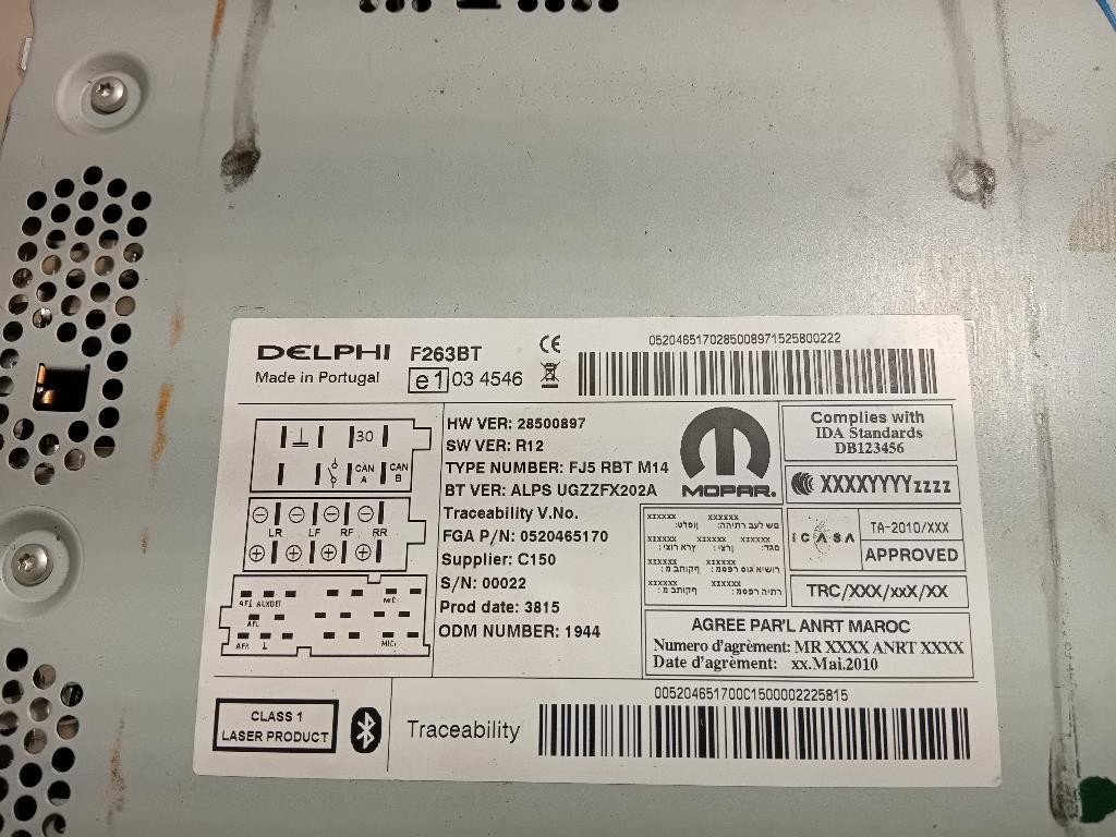 Semiasse ANT DX 51854040 Fiat 500 II 2008