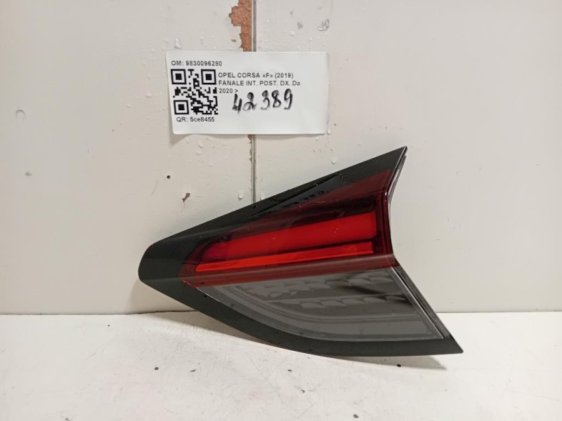 Fanale INT POST DX 9830096280 Opel Corsa F 2019
