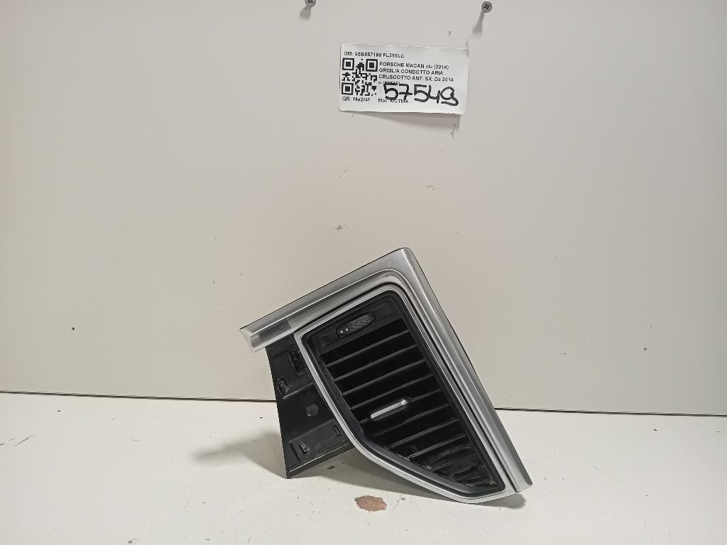 Griglia Condotto ARIA Cruscotto ANT SX 95B857190 Porsche Macan I 2014