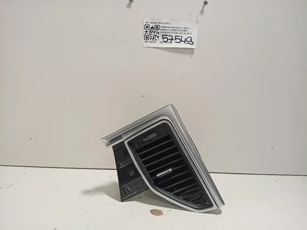 Griglia Condotto ARIA Cruscotto ANT SX 95B857190 Porsche Macan I 2014