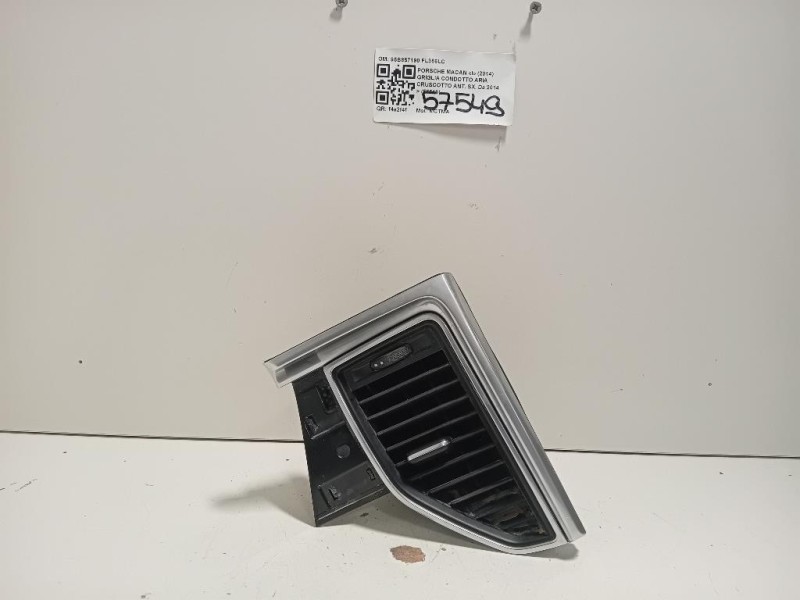 Griglia Condotto ARIA Cruscotto ANT SX 95B857190 Porsche Macan I 2014