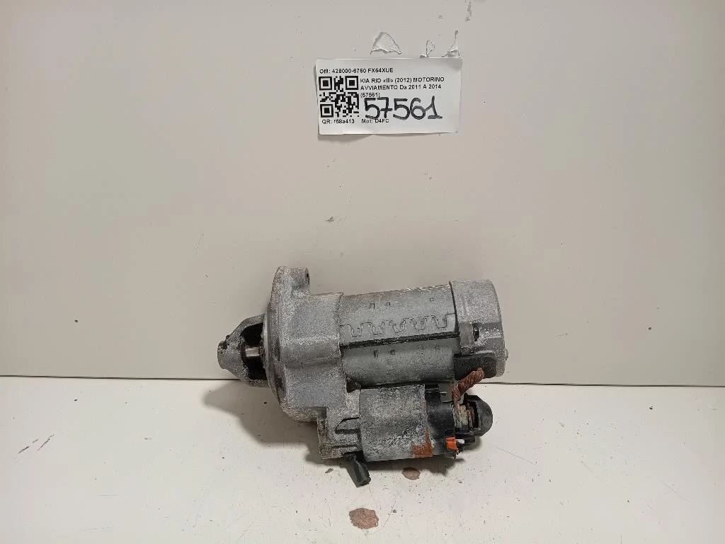 Motorino Avviamento 428000-6760 Kia RIO III 2012