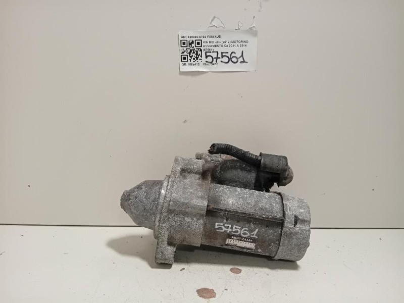Motorino Avviamento 428000-6760 Kia RIO III 2012
