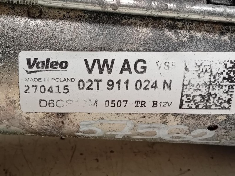 Motorino Avviamento 02T911024N Volkswagen GOLF VI 2009