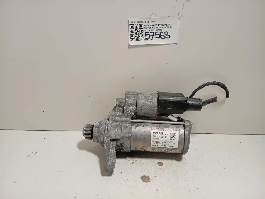 Motorino Avviamento 02Z911024Q Volkswagen T-roc 2017