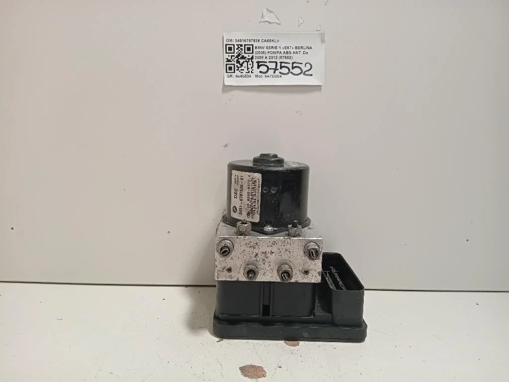 Pompa ABS ANT 34516787836 Bmw Serie 1 E87 Berlina 2005