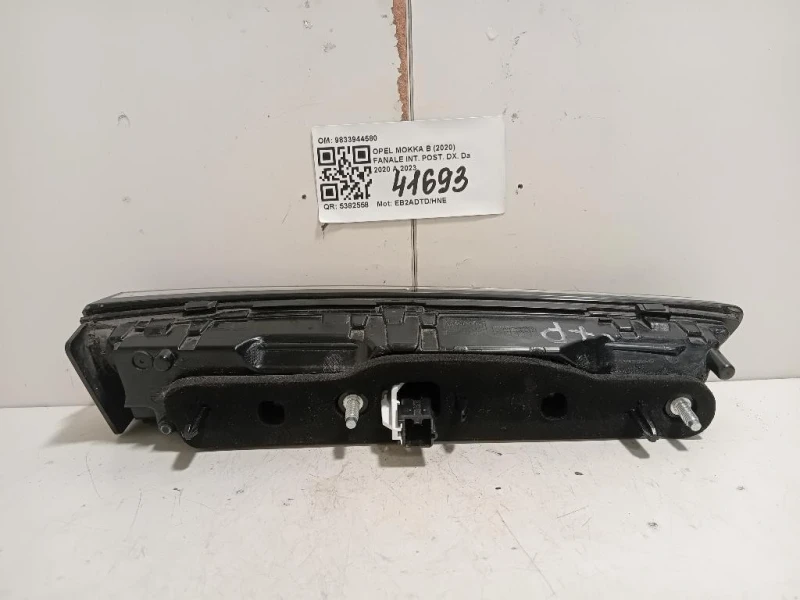 Fanale INT POST DX 9833944580 Opel Mokka B 2020
