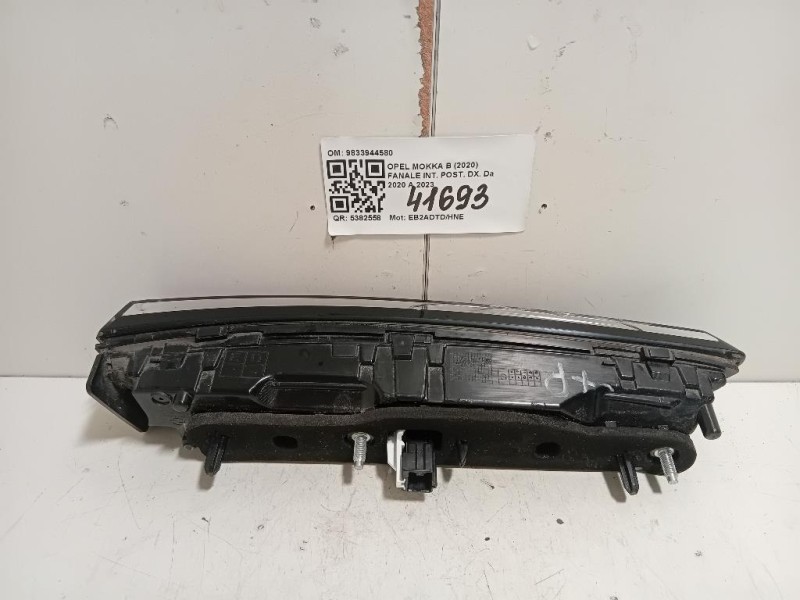 Fanale INT POST DX 9833944580 Opel Mokka B 2020