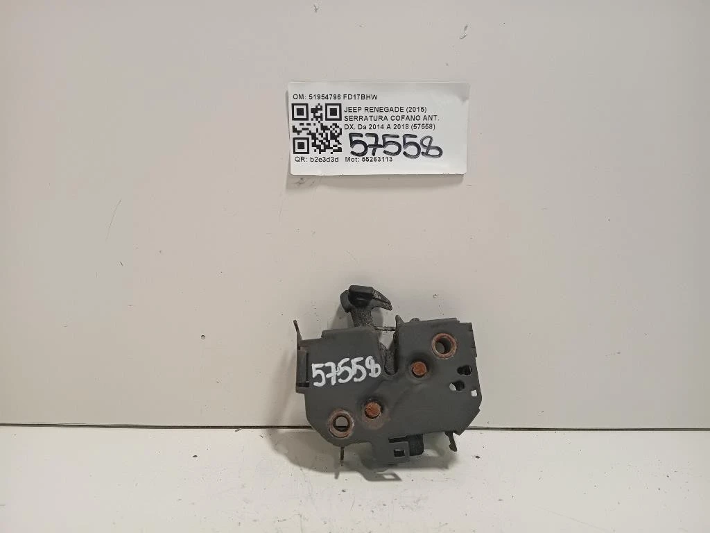 Serratura Cofano ANT DX 51954796 Jeep Renegade 2015
