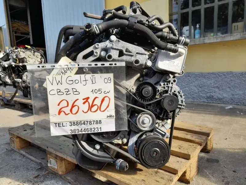 Motore Completo CBZB 105 CV 77 KW Volkswagen GOLF VI 2009