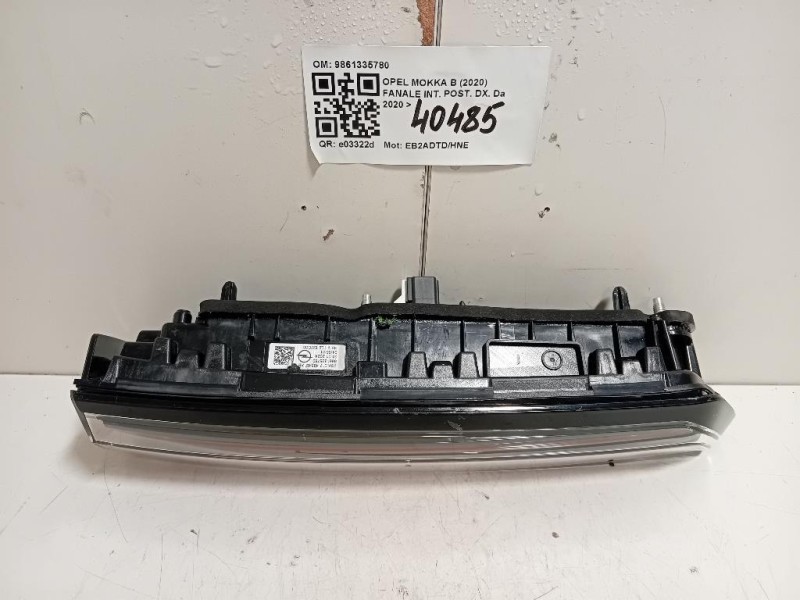 Fanale INT POST DX 9861335780 Opel Mokka B 2020