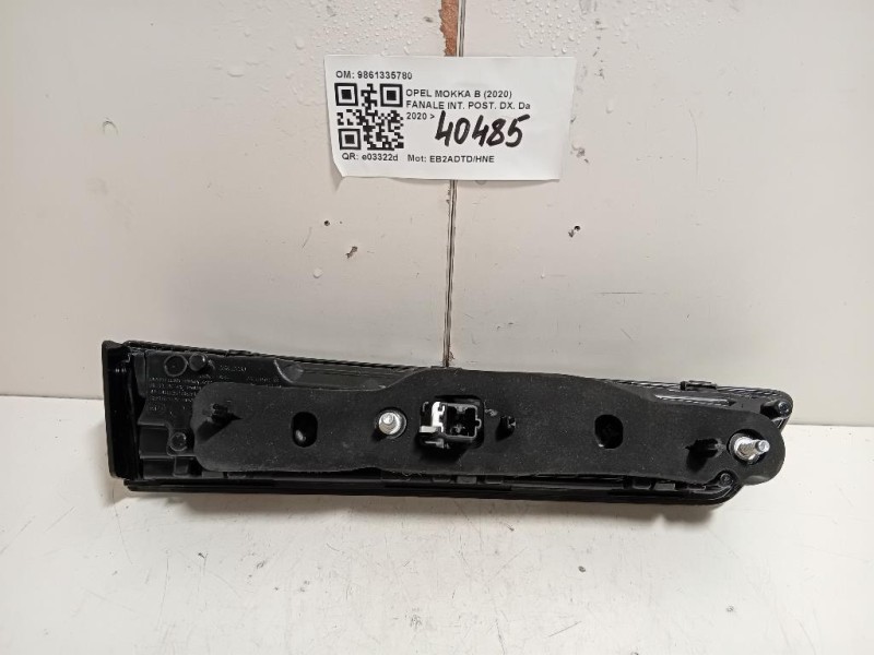 Fanale INT POST DX 9861335780 Opel Mokka B 2020