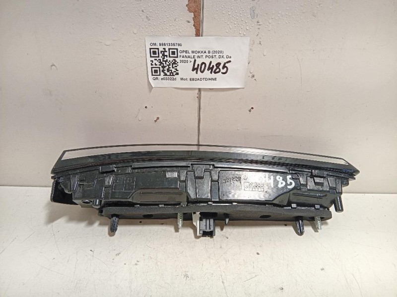 Fanale INT POST DX 9861335780 Opel Mokka B 2020