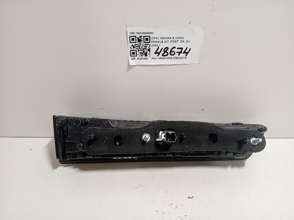 Fanale INT POST DX 9833944580 Opel Mokka B 2020