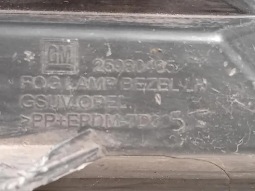 Cornice Fendinebbia SX 25980485 Opel Mokka 2013