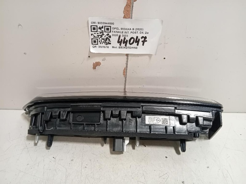Fanale INT POST DX 9833944580 Opel Mokka B 2020