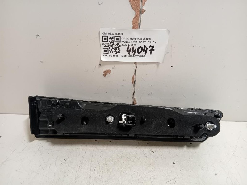 Fanale INT POST DX 9833944580 Opel Mokka B 2020