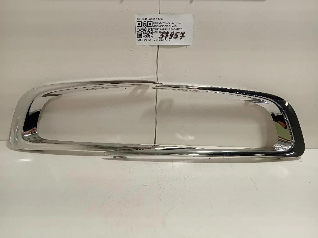 Cornice Griglia DI Ventilazione Paraurti ANT 1610144280 DX+SX Peugeot 2008 I 2016