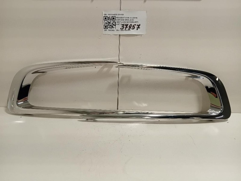 Cornice Griglia DI Ventilazione Paraurti ANT 1610144280 DX+SX Peugeot 2008 I 2016