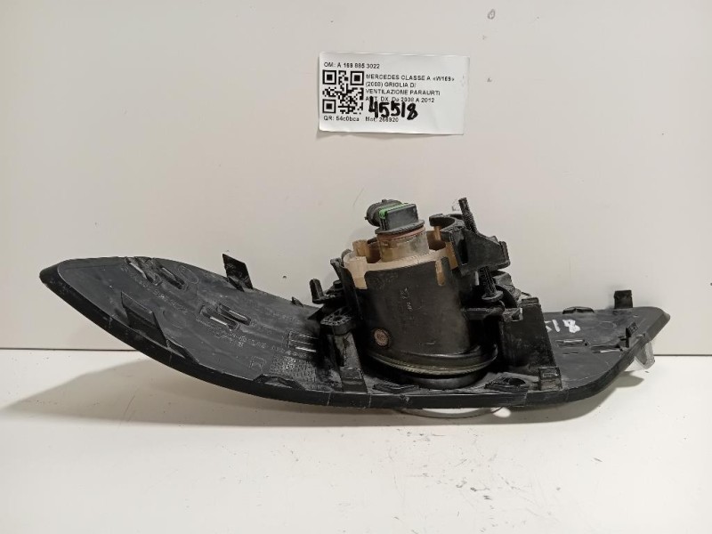 Cornice Griglia DI Ventilazione Paraurti ANT DX A 169 885 3022 Mercedes Classe B W245 2009