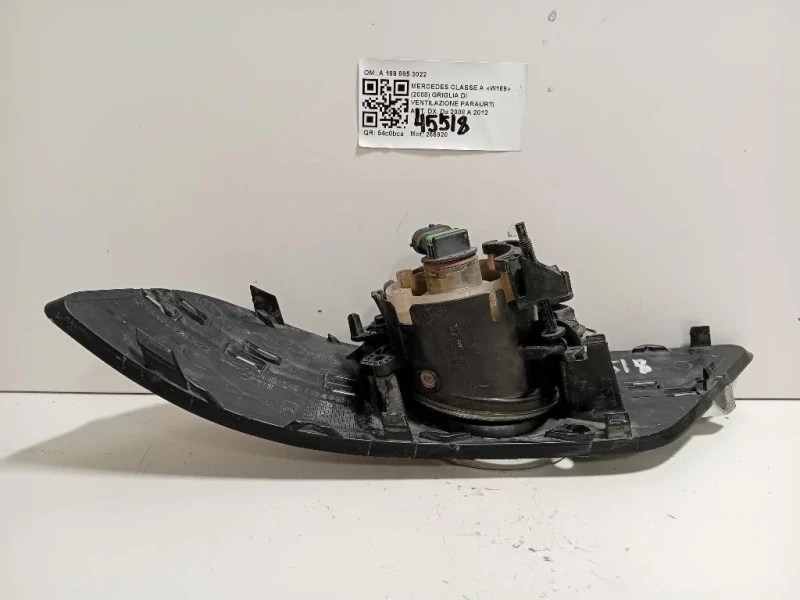 Cornice Griglia DI Ventilazione Paraurti ANT DX A 169 885 3022 Mercedes Classe B W245 2009