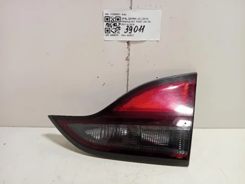 Fanale INT POST DX 13288831 AGJ Opel Zafira C 2012
