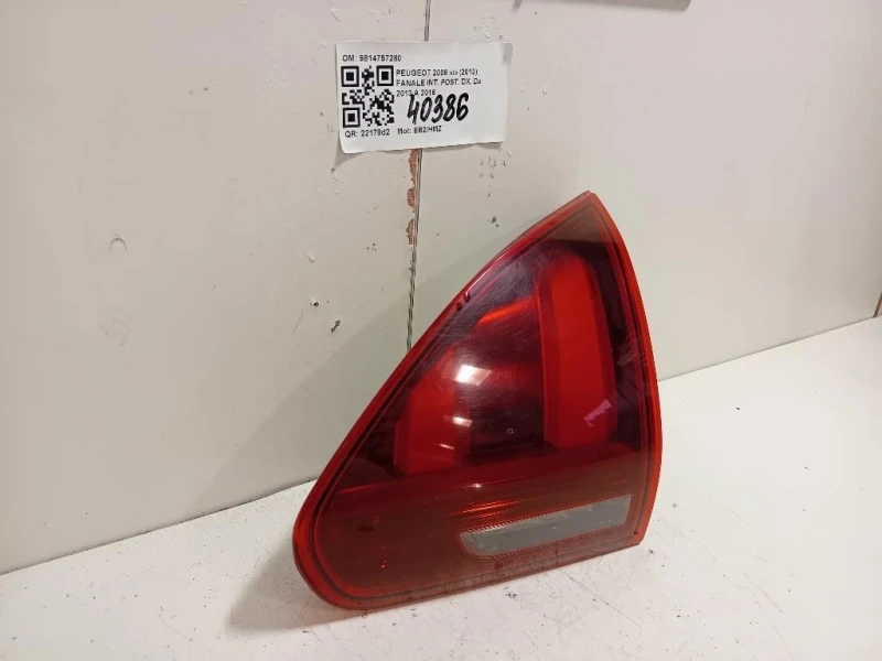 Fanale INT POST DX 9814757280 Peugeot 2008 I 2013
