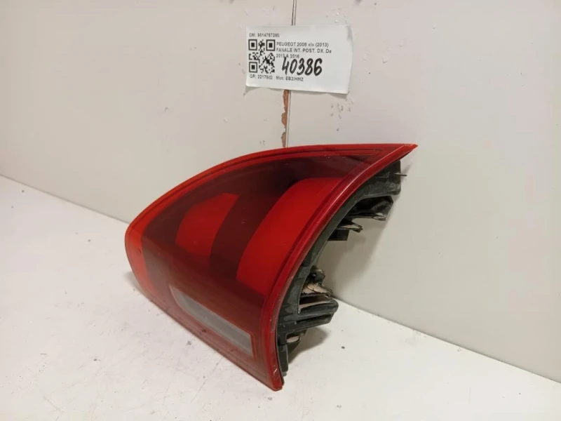 Fanale INT POST DX 9814757280 Peugeot 2008 I 2013