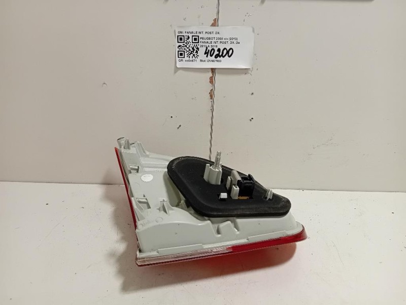 Fanale INT POST DX 9678074580 Peugeot 2008 I 2013