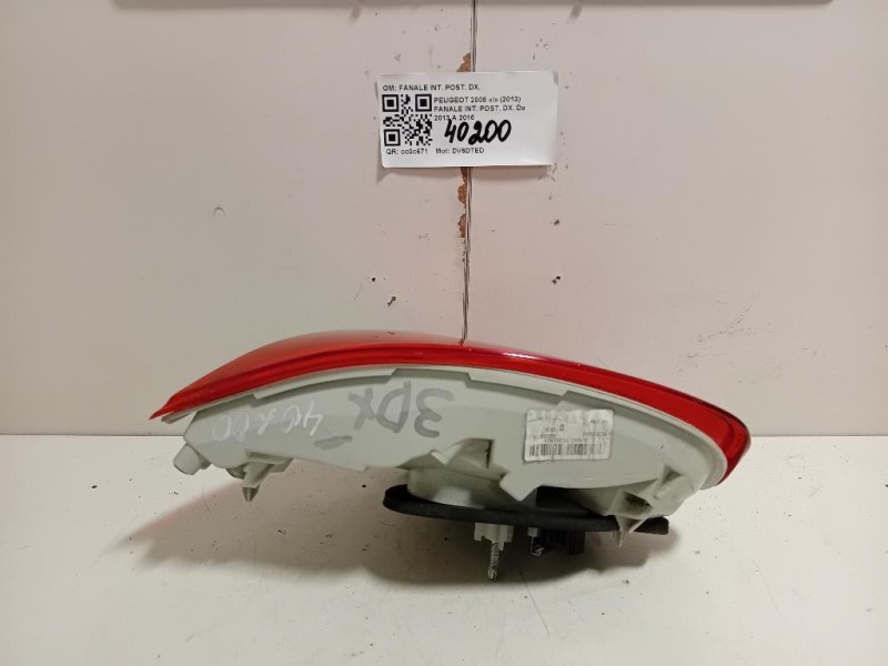 Fanale INT POST DX 9678074580 Peugeot 2008 I 2013