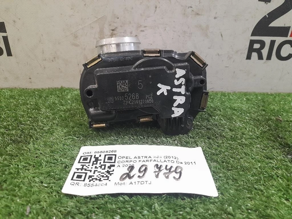 Corpo Farfallato 55505268 Opel Astra J 2012