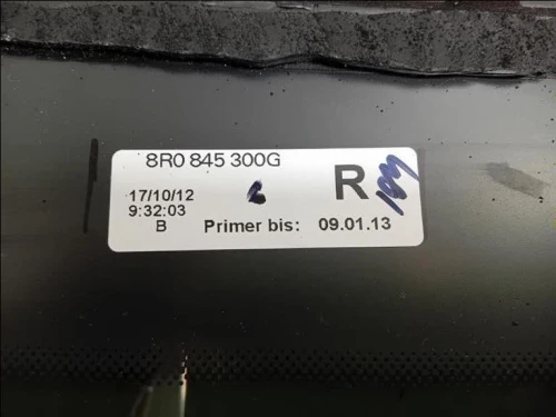 Cristallo Fisso Parafango POST DX 8R0845300ENVB 8R0845300G Audi Q5 8RB 2012