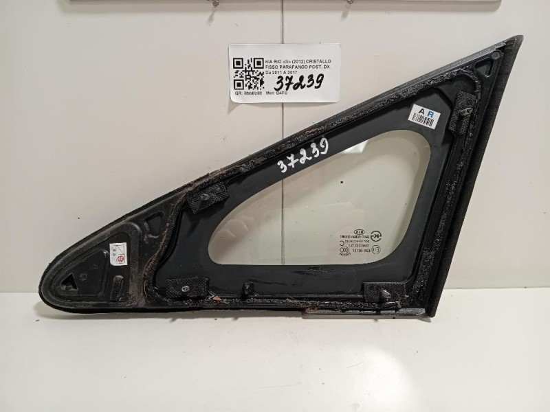 Cristallo Fisso Parafango POST DX VETRO CRISTALLO Kia RIO III 2012