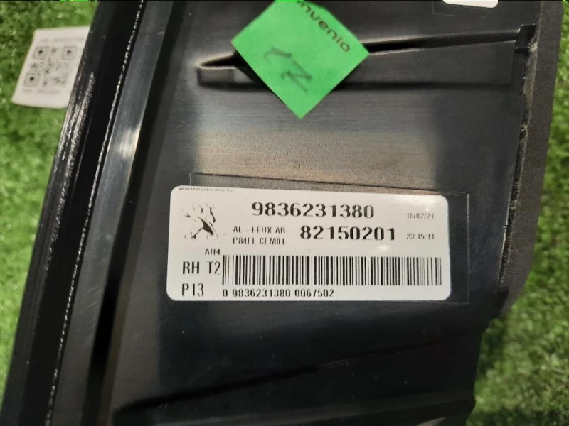Fanale INT POST DX 9836231380 Peugeot 3008 II 2016