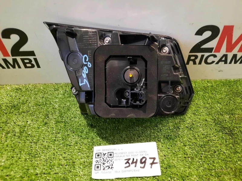 Fanale INT POST DX 9836231380 Peugeot 3008 II 2016