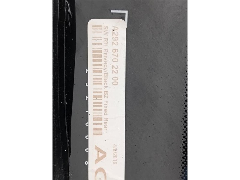 Cristallo Fisso Parafango POST DX A2926702200 Mercedes Classe GLE W166 2015