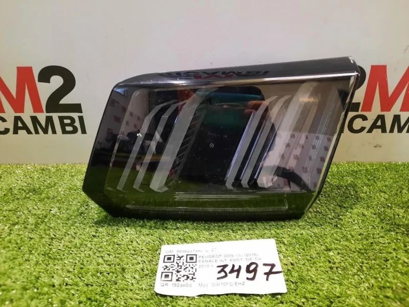 Fanale INT POST DX 9836231380 Peugeot 3008 II 2016