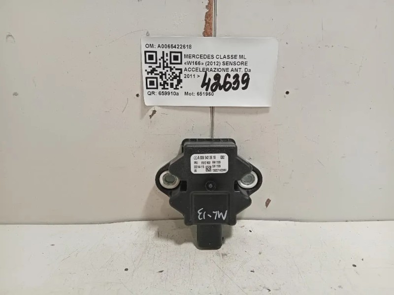Sensore Accelerazione ANT A0065422618 Mercedes Classe ML W166 2012