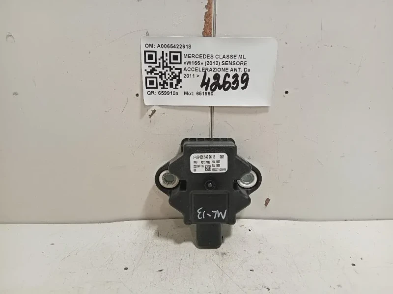 Sensore Accelerazione ANT A0065422618 Mercedes Classe ML W166 2012