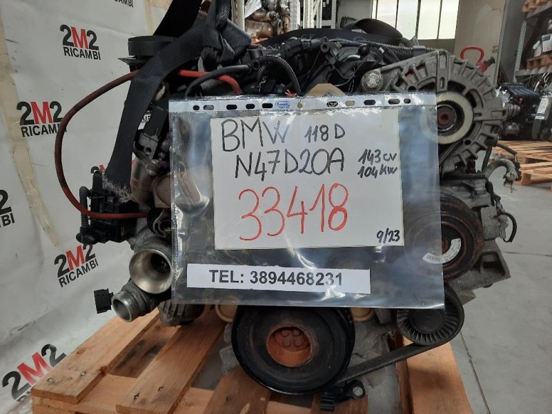 Motore Semicompleto N47D20A 143CV 104KW Bmw Serie 1 E82 Coupe 2005