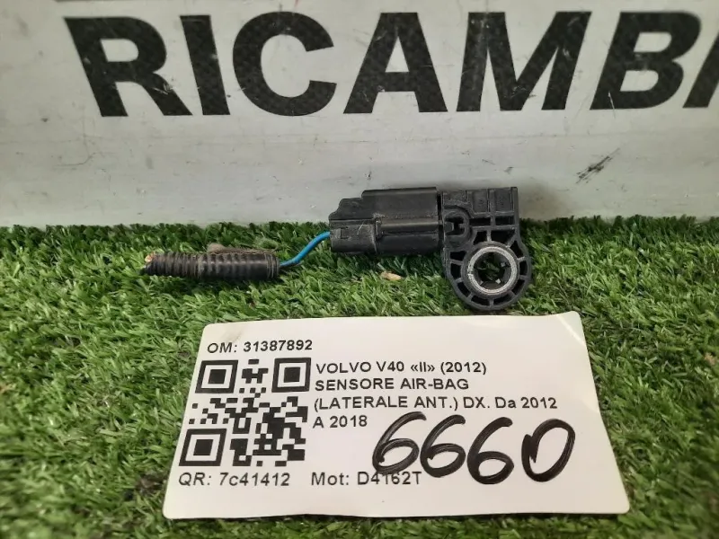 Sensore Air-bag Laterale ANT DX 31387892 ANT DX Volvo V40 II 2012