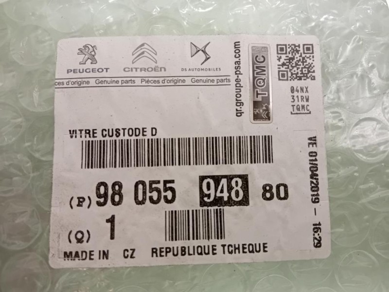 Cristallo Fisso Parafango POST DX 9804000580 Peugeot 308 II 2014
