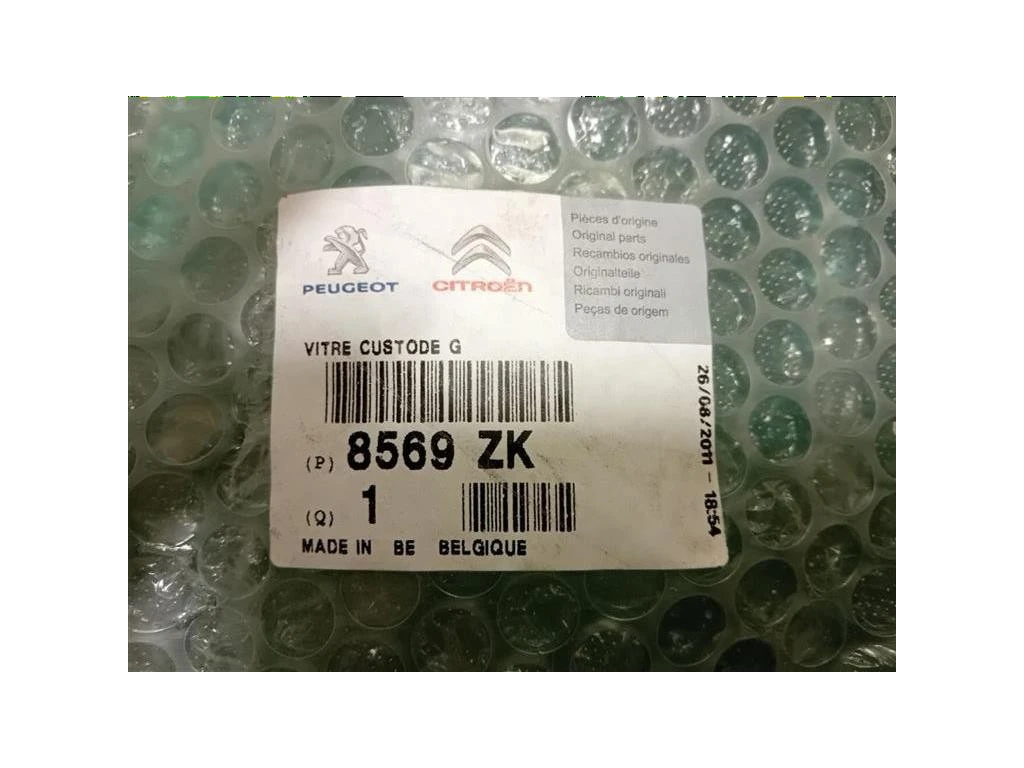 Cristallo Fisso Parafango POST SX 8569ZK Citroen DS3 2010