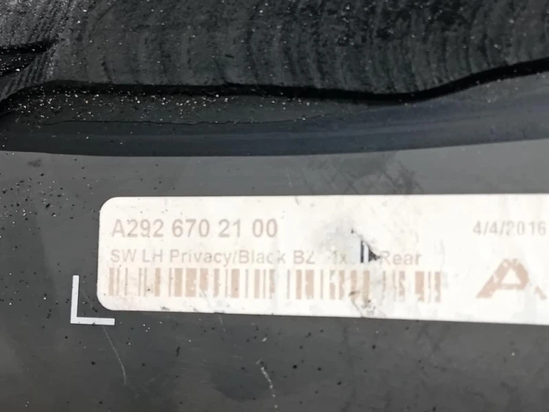 Cristallo Fisso Parafango POST SX A2926702100 Mercedes Classe GLE W166 2015