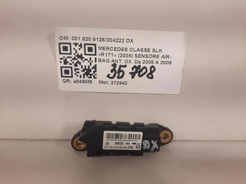 Sensore Air-bag ANT DX 001 820 9126204222 DX Mercedes Classe SLK R171 2008