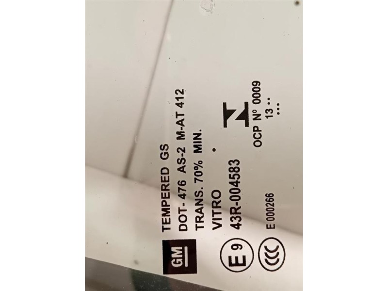 Cristallo Fisso Porta ANT SX CRISTALLO FISSO PORTA ANT SX Opel Mokka 2013