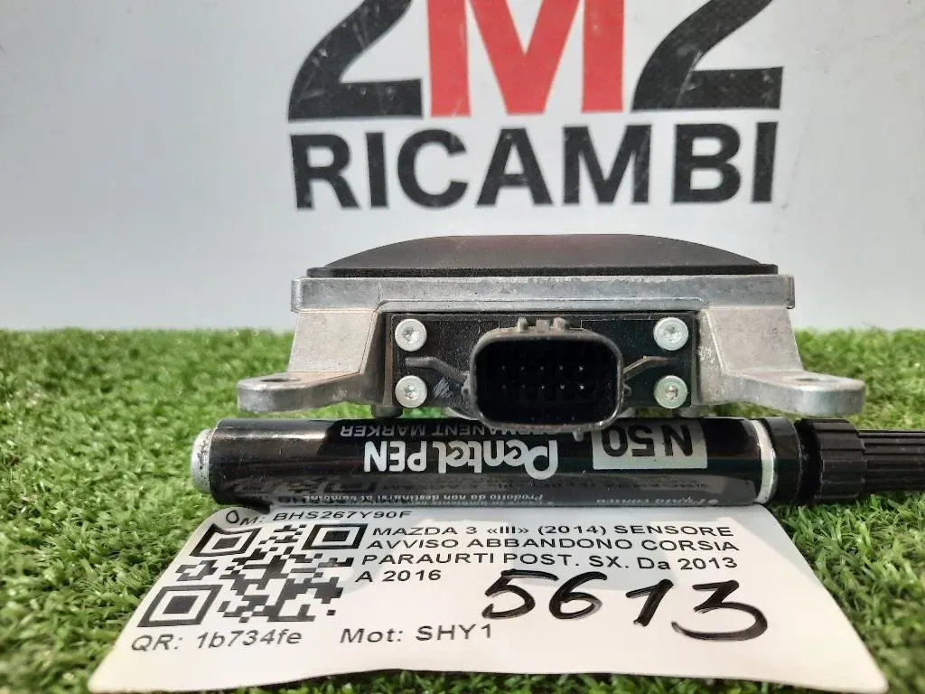 Sensore Avviso Abbandono Corsia Paraurti POST SX BHS267Y90F Mazda 3 III 2014