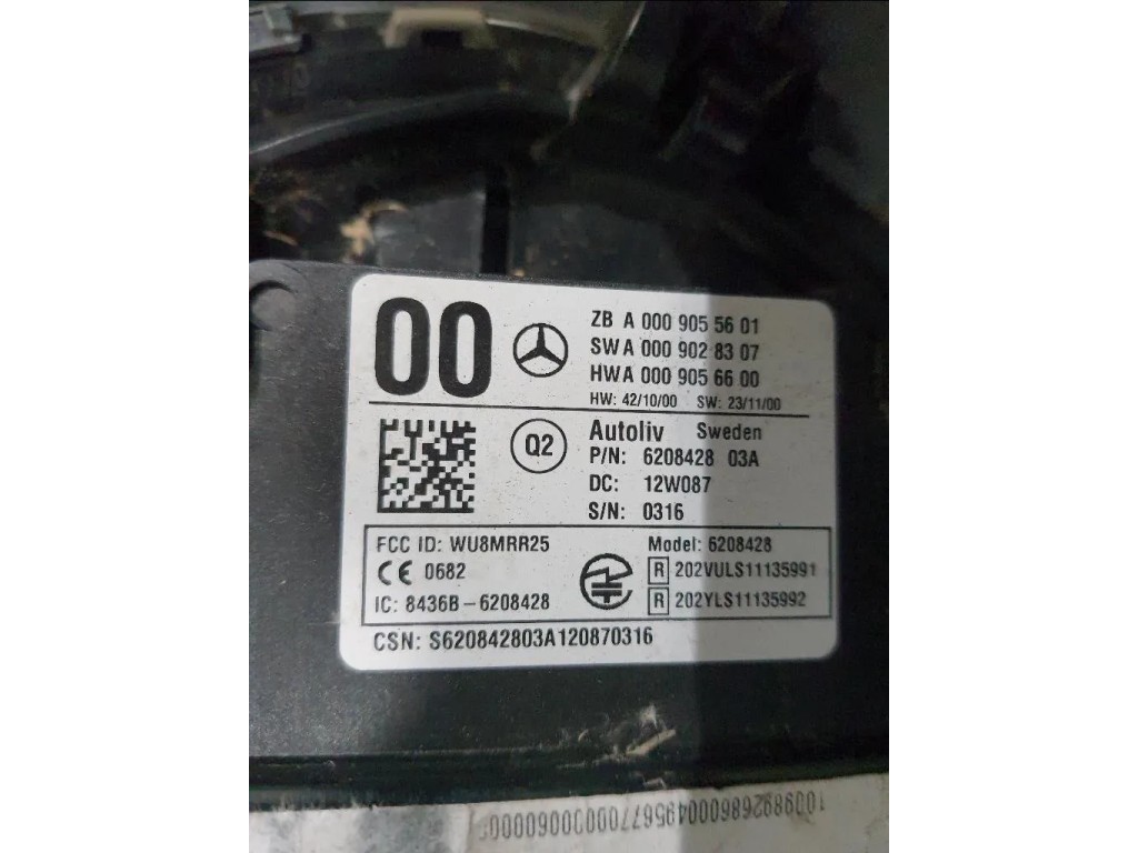 Sensore DI Distanza Cruise Control Adattivo A0009055601 Mercedes Classe B W246 2014