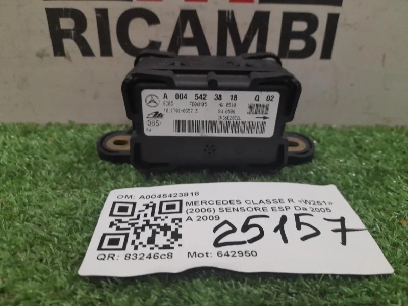 Sensore ESP A0045423818 Mercedes Classe R W251 2006
